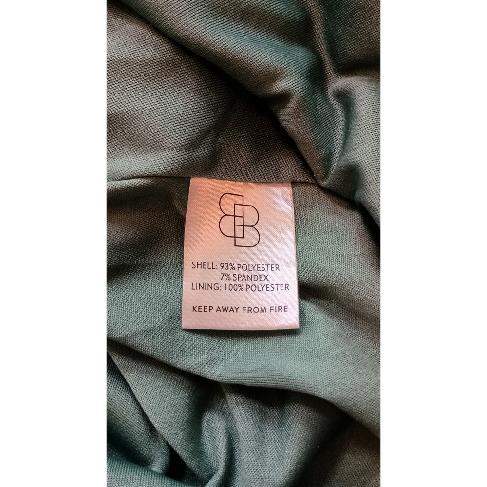 Baltic Born Leslie Velvet Maxi Dress Sage Silver Burnout Size M - Picture 9 of 12